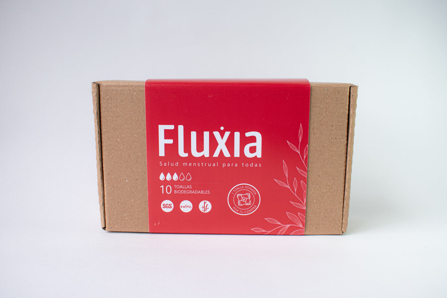 Kit de toallas higiénicas biodegradables Fluxia