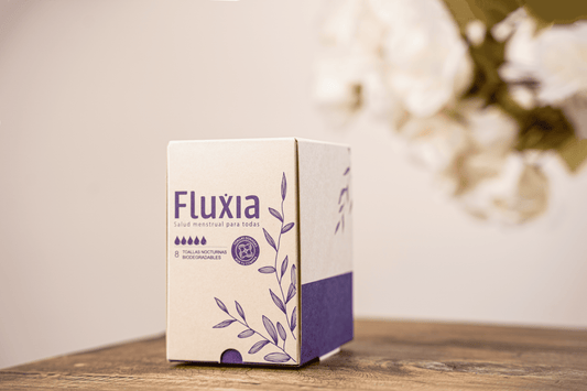 Toallas Higiénicas nocturnas Biodegradables de Bambú x8 | Fluxia Colombia